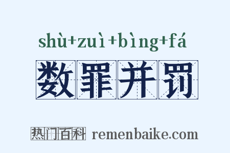 数罪并罚是什么意思的图片